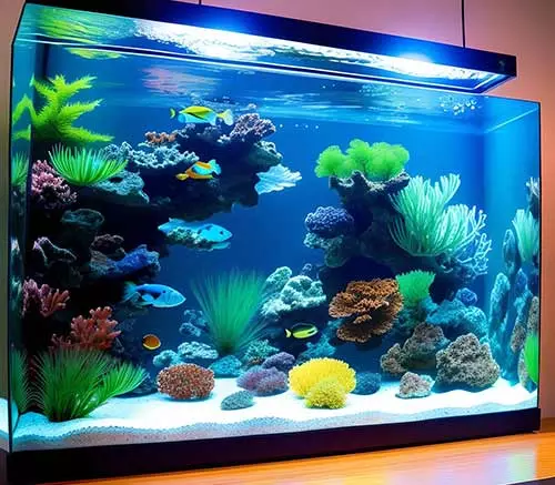 afrikansiches Aquarium Wohnzimmer