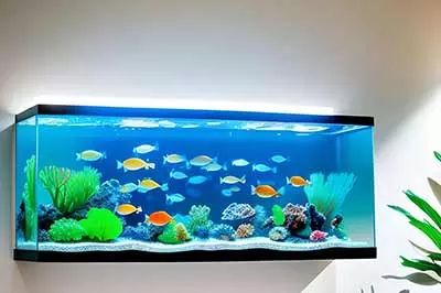 afrikansiches Aquarium an der Wand